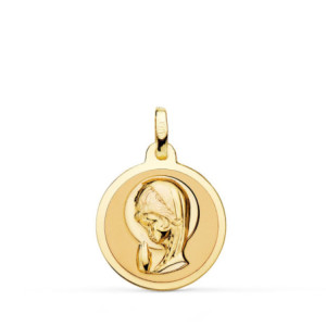 18k Medalla Oro Amarillo...
