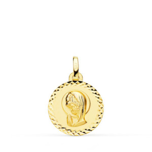 18k Medalla Oro Amarillo...