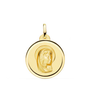 18k Medalla Oro Amarillo...