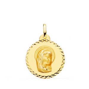 18k Medalla Oro Amarillo...
