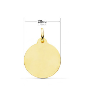 18k Medalla Virgen Maria (...