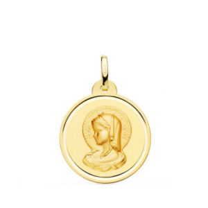 18k Medalla Virgen Maria (...