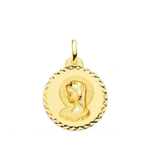 18k Medalla Virgen Maria (...