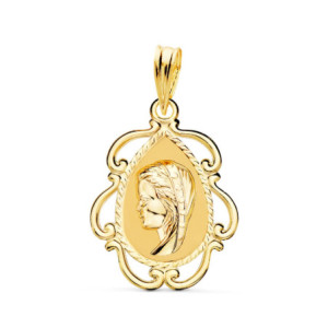 18k Medalla Virgen NiÑa...