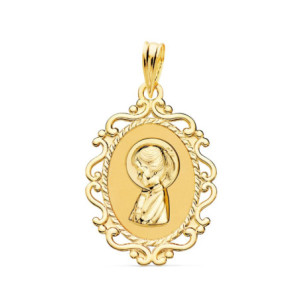 18k Medalla Virgen NiÑa...
