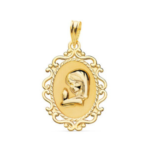 18k Medalla Virgen NiÑa...