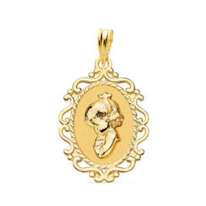 18k Medalla Virgen NiÑa...