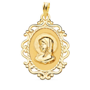 18k Medalla Virgen NiÑa...