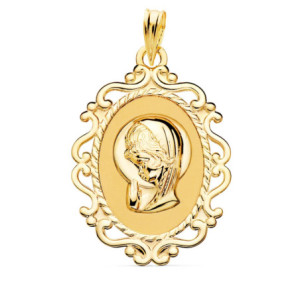 18k Medalla Virgen NiÑa...