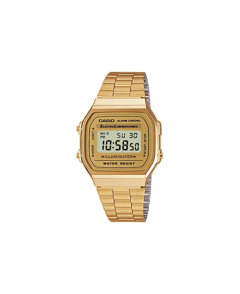 Casio retro dorado A168WG-9EF | Joyería Gimeno | Tu joyería de confianza en Valencia