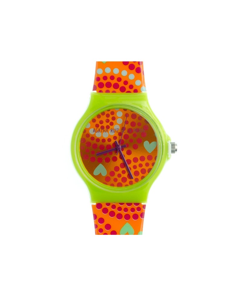 Reloj para niña de Agatha AGR174 color naranja y motas | Joyería Gimeno | Tu joyería de confianza en Valencia