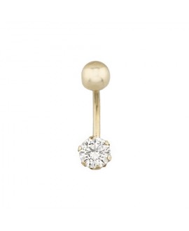 Piercing de ombligo en oro...