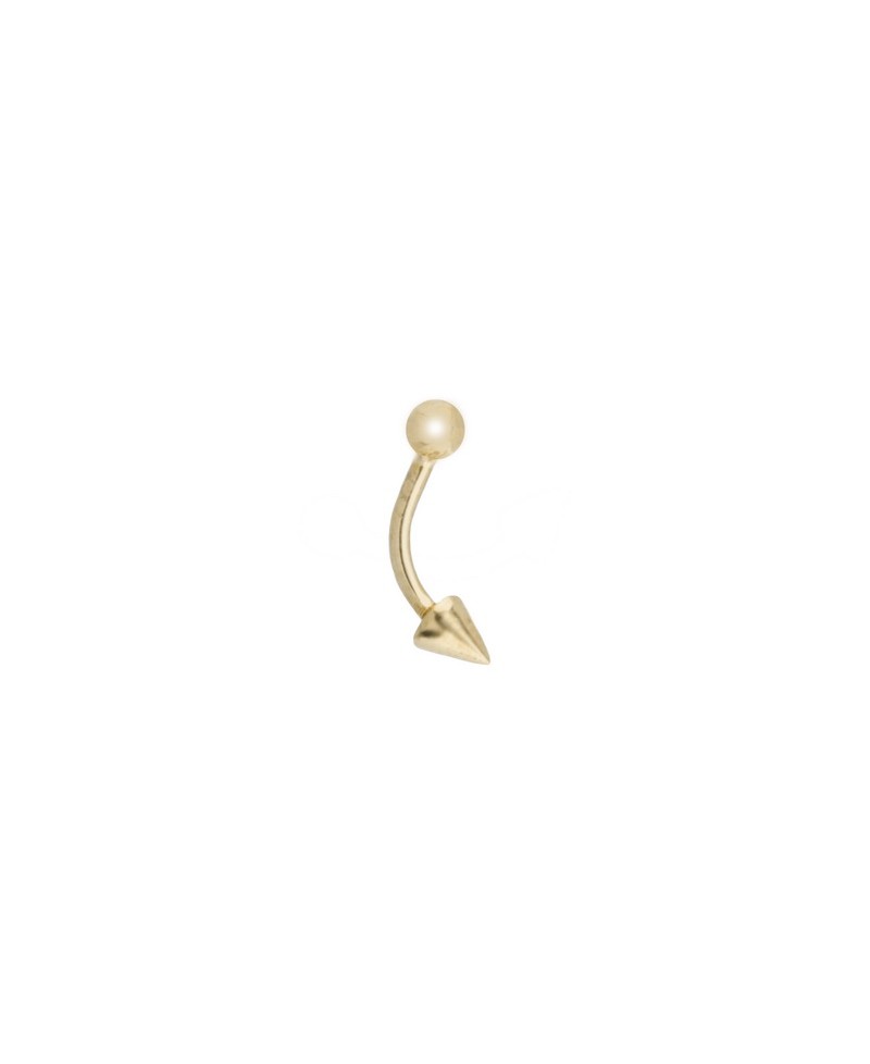 Piercing ombligo/ceja  oro amarillo pincho | Joyería Gimeno | Tu joyería de confianza en Valencia